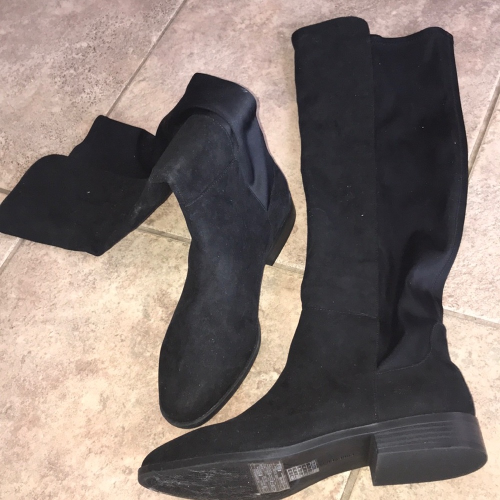 Forever 21 black knee high boots